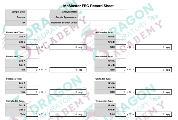 FEC record Sheet