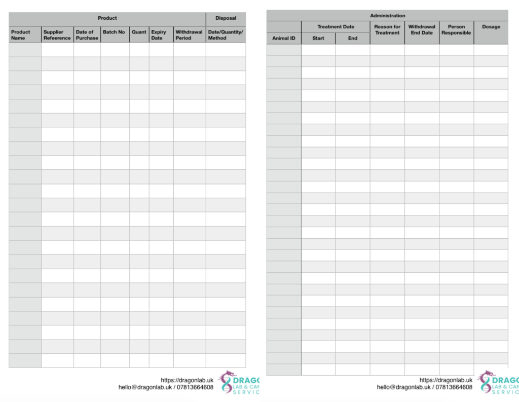 Animal Medicine Records Book 100 Free 100 Helpful