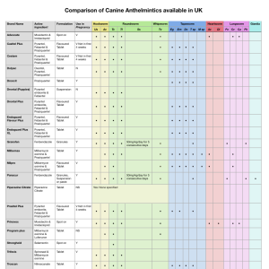 Wormers for Dogs UK